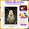 Ghost Paint by Numbers Kit for Adults, Ghost Adult Paint by Number Kits on Canvas Flowe,Acrylic Ghost Paint by Number for Adults Beginners for Gift Home Decor 16x20 Inch